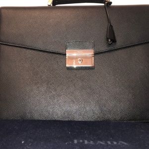 Prada Saffiano Leather Briefcase